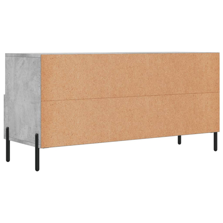 Tv-meubel 102x36x50 cm bewerkt hout betongrijs