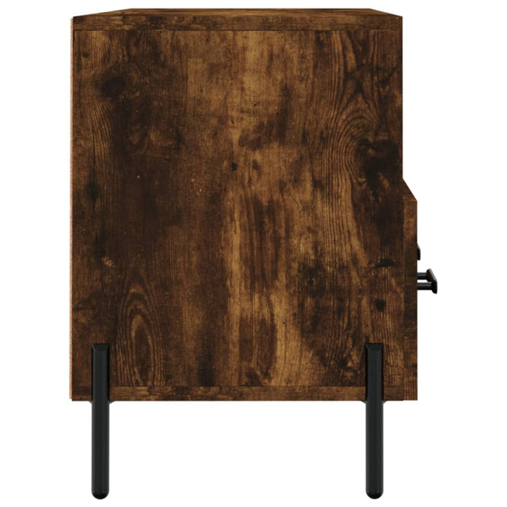 Tv-meubel 102x36x50 cm bewerkt hout gerookt eikenkleurig