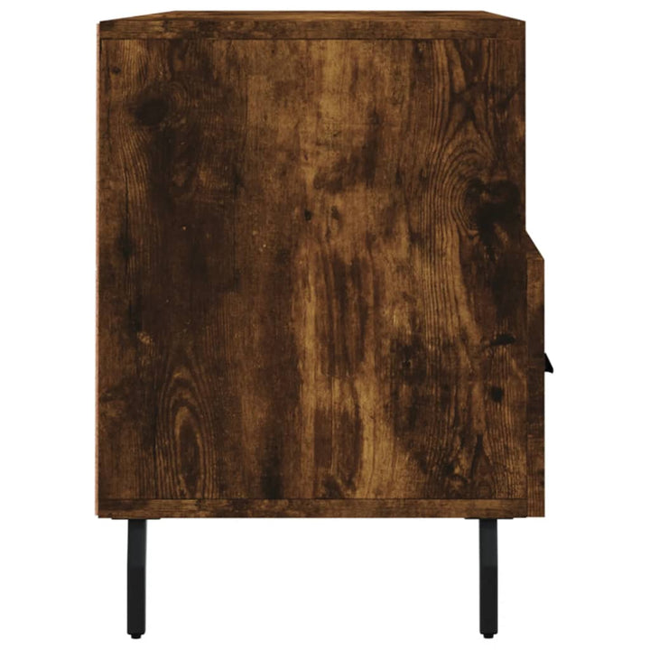 Tv-meubel 102x36x50 cm bewerkt hout gerookt eikenkleurig