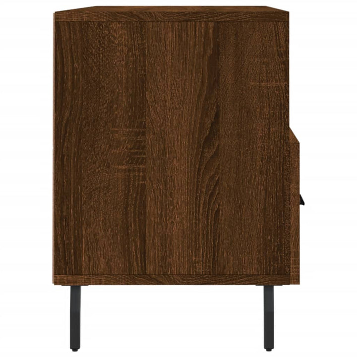 Tv-meubel 102x36x50 cm bewerkt hout bruin eikenkleur