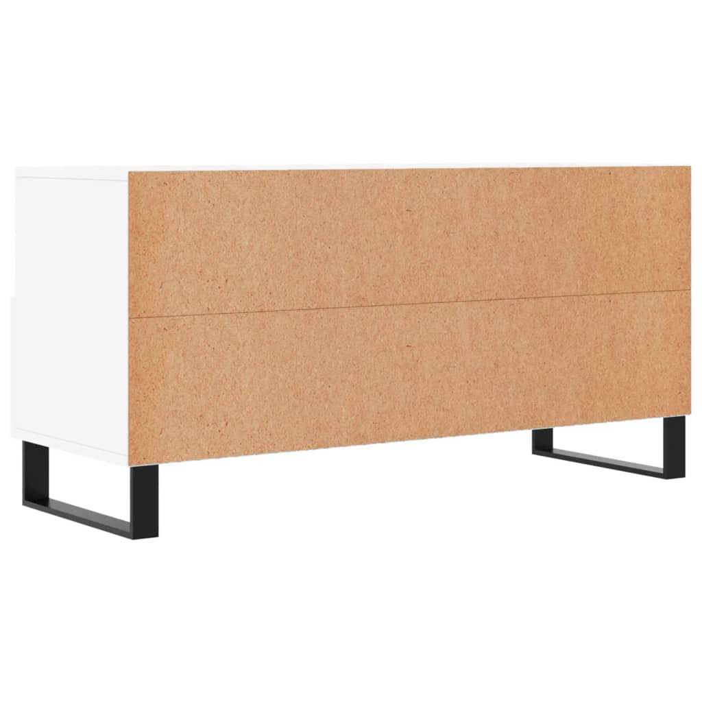 Tv-meubel 102x36x50 cm bewerkt hout wit