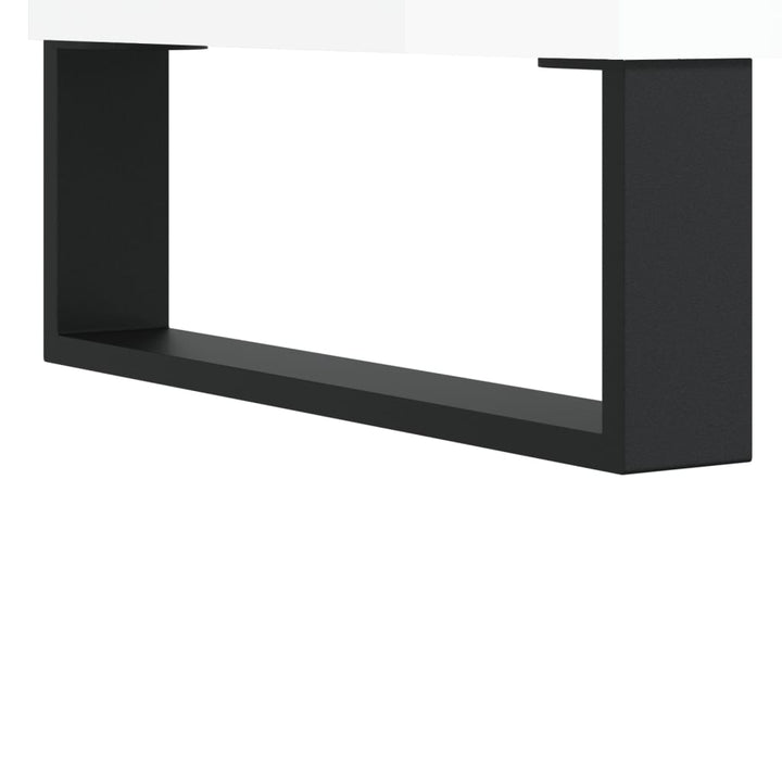 Tv-meubel 102x36x50 cm bewerkt hout hoogglans wit
