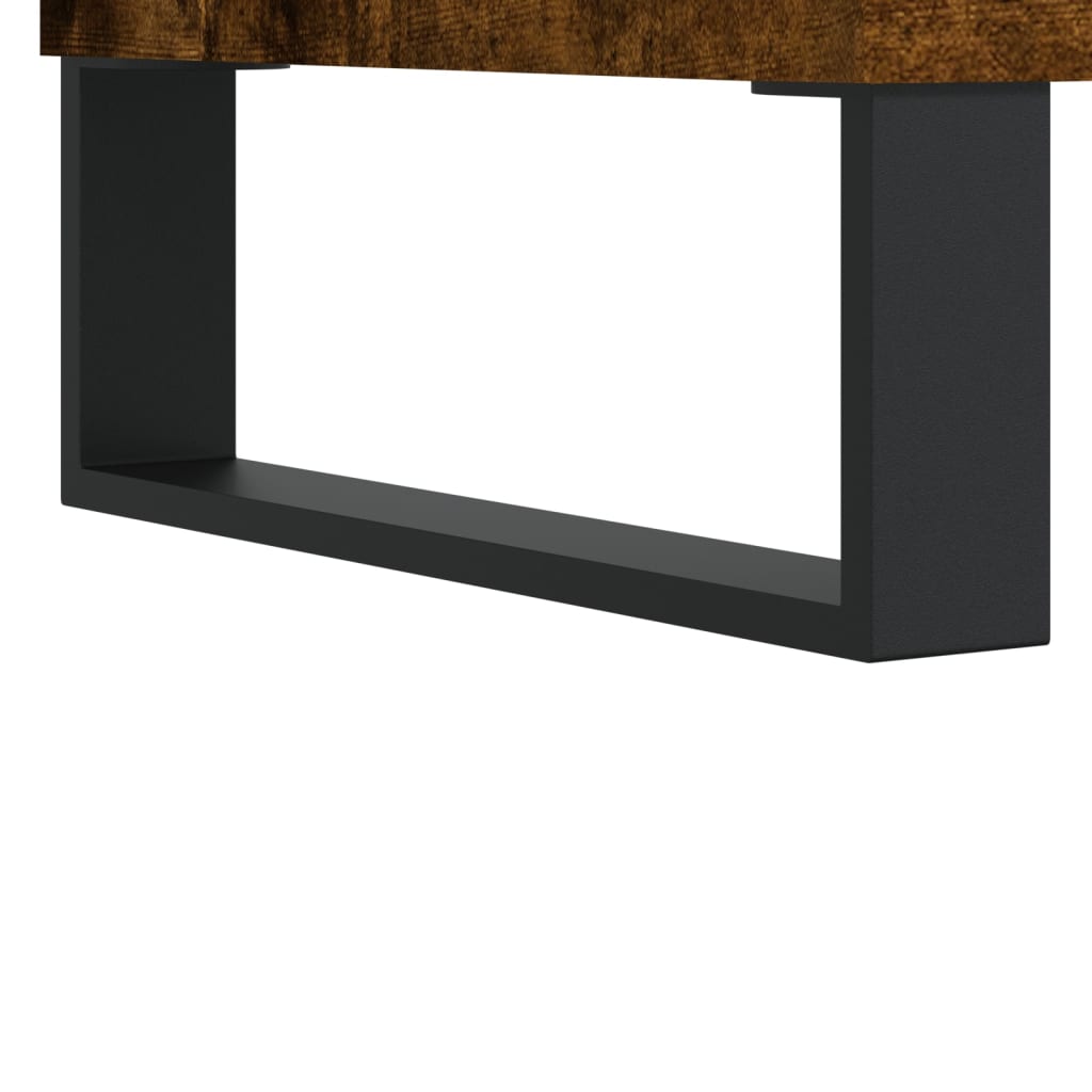 Tv-meubel 102x36x50 cm bewerkt hout gerookt eikenkleurig