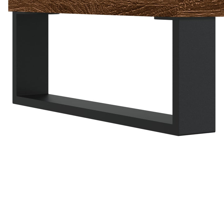 Tv-meubel 102x36x50 cm bewerkt hout bruin eikenkleur