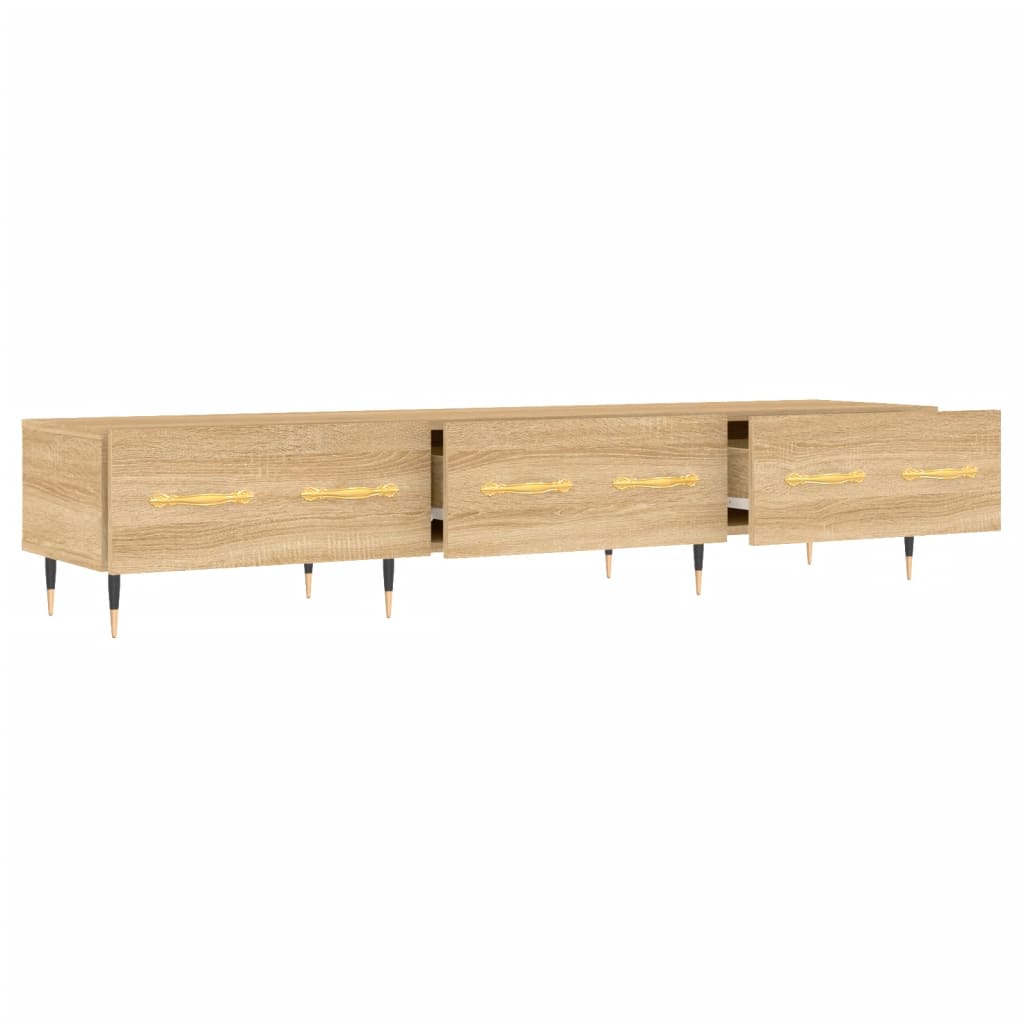 Tv-meubel 150x36x30 cm bewerkt hout sonoma eikenkleurig