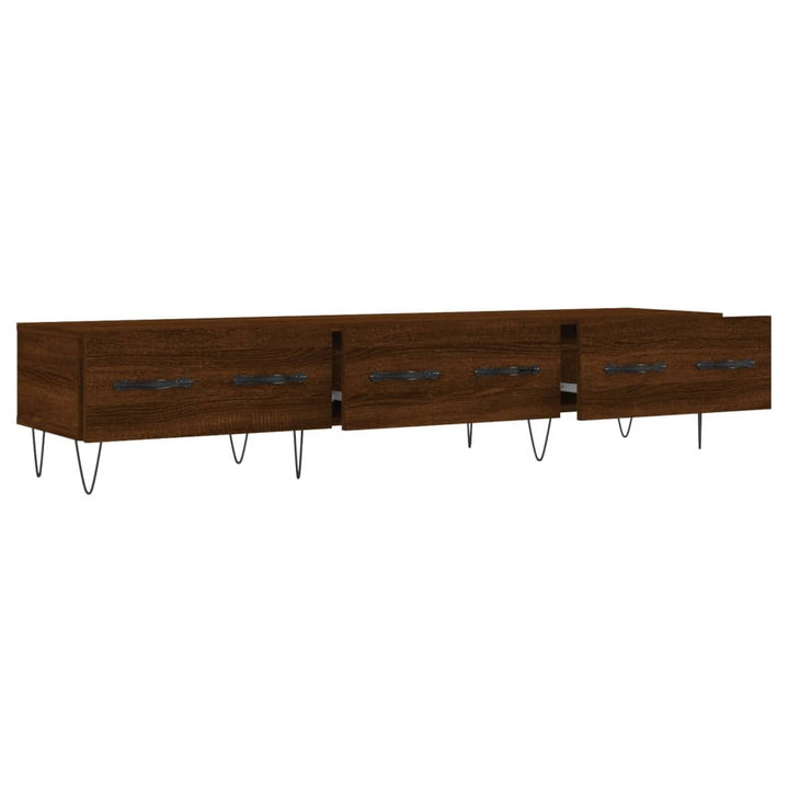 Tv-meubel 150x36x30 cm bewerkt hout bruin eikenkleur