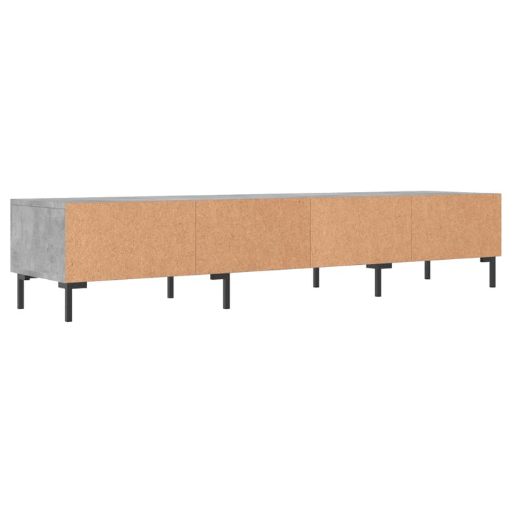 Tv-meubel 150x36x30 cm bewerkt hout betongrijs