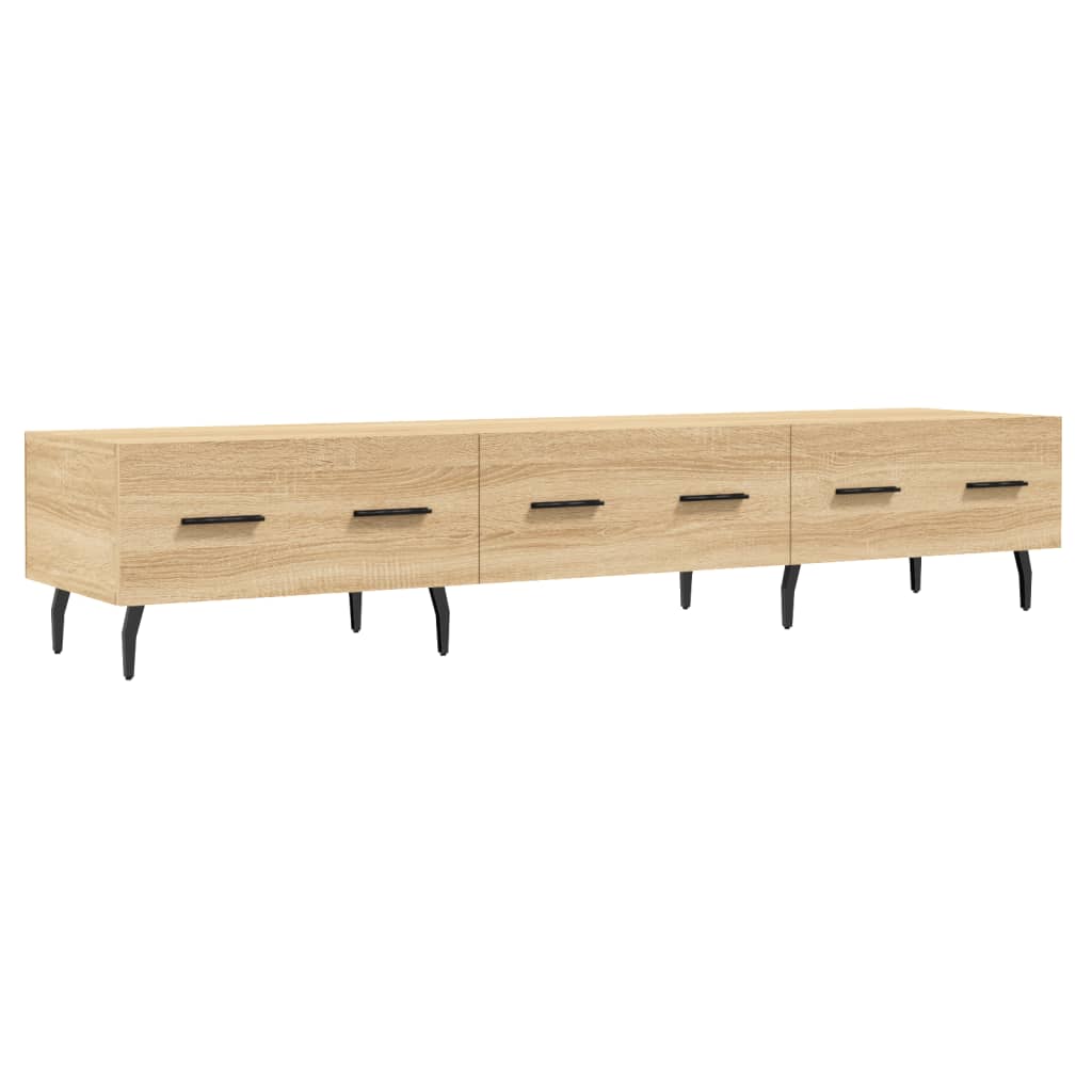 Tv-meubel 150x36x30 cm bewerkt hout sonoma eikenkleurig