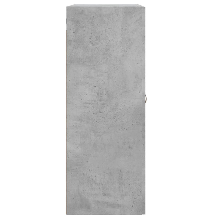 Wandkast 69,5x34x90 cm bewerkt hout betongrijs