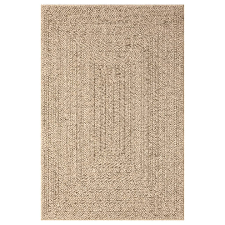 Vloerkleed 120x170 cm voor binnen en buiten jute look