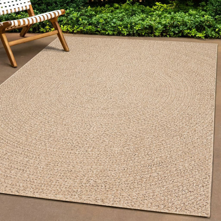 vidaXL Vloerkleed 120x170 cm voor binnen en buiten jute look