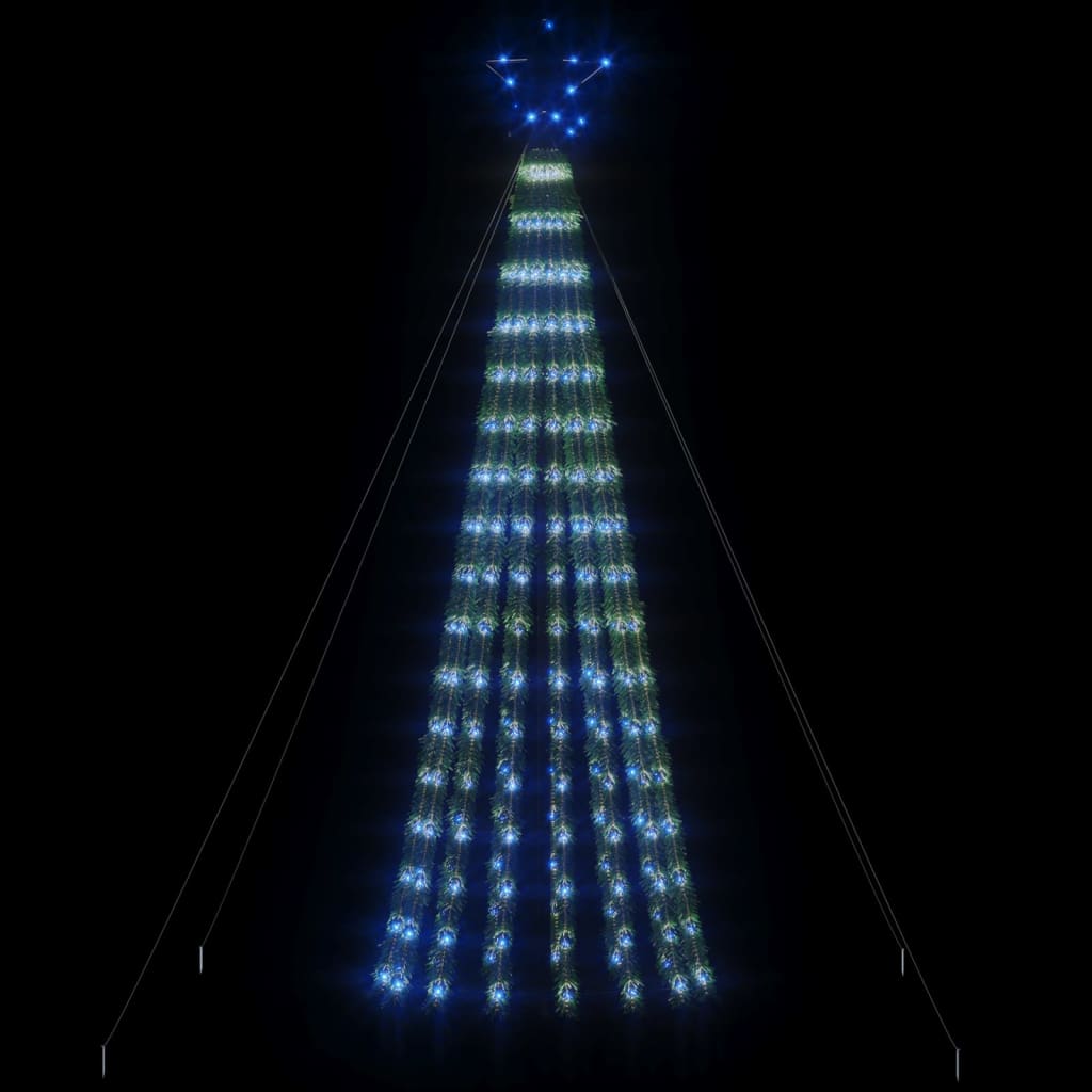 Lichtkegel 275 blauwe LED's 180 cm