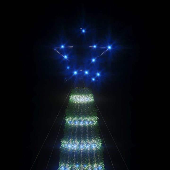Lichtkegel 275 blauwe LED's 180 cm