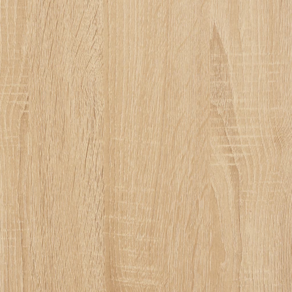 Wandrek 3-laags 30x25x100 cm bewerkt hout sonoma eikenkleurig
