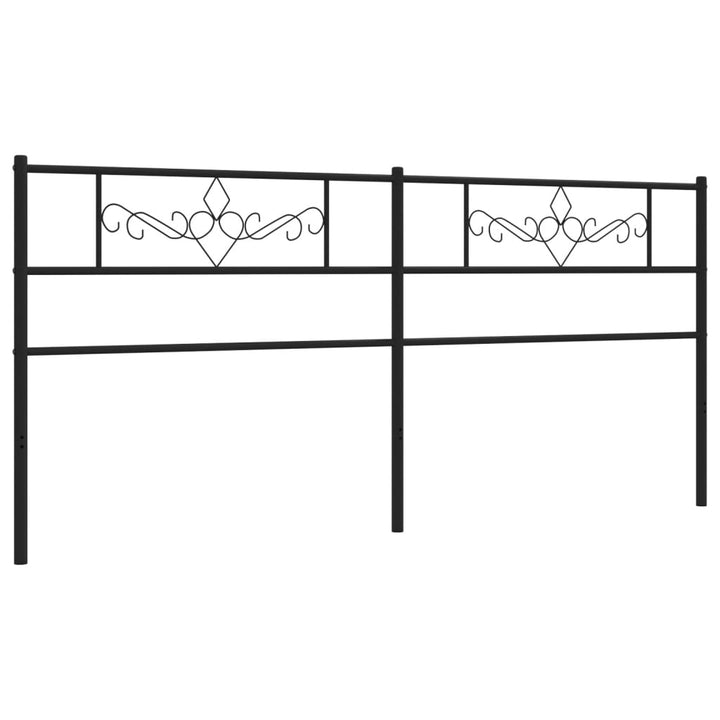 Hoofdbord 180 cm metaal zwart