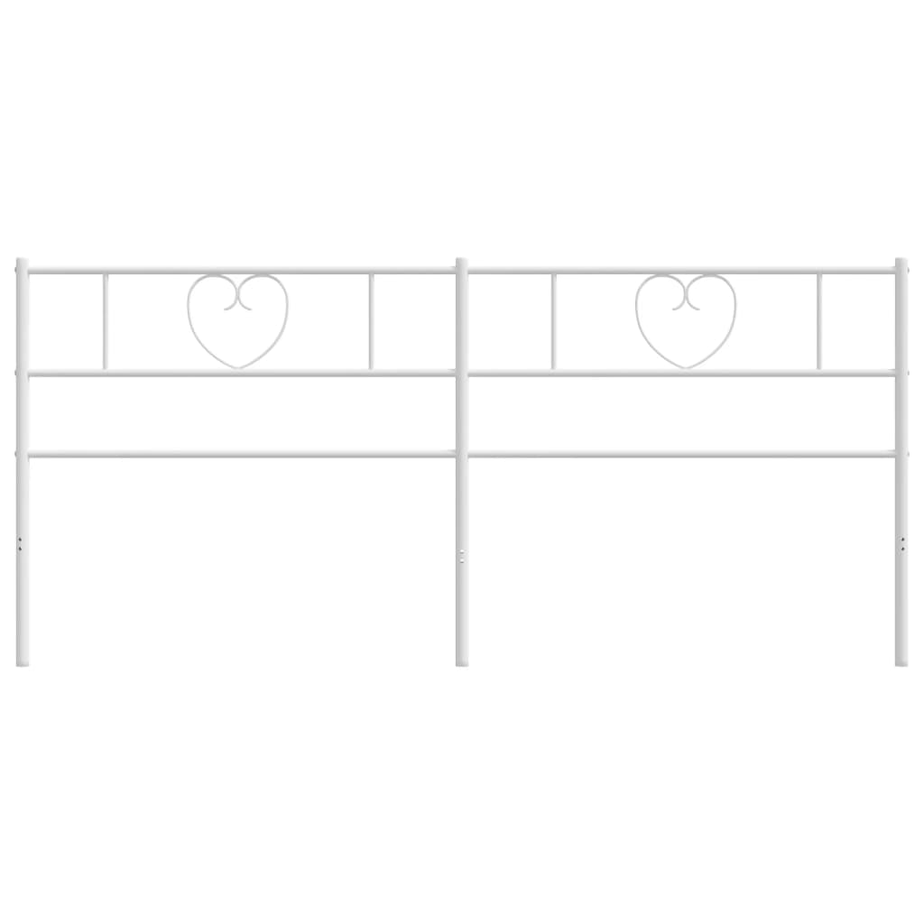 Hoofdbord 180 cm metaal wit