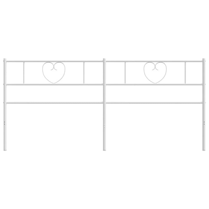 Hoofdbord 180 cm metaal wit