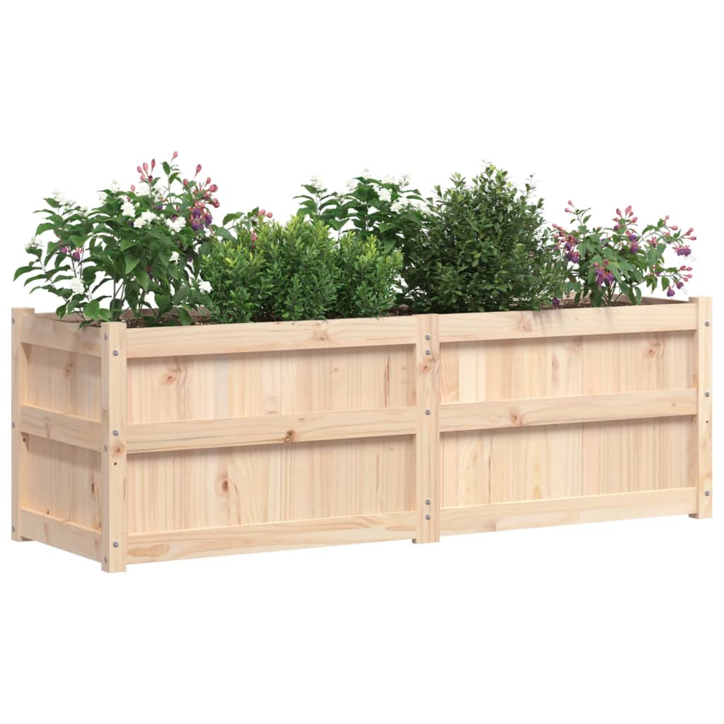 Plantenbak 150x50x50 cm massief groenenhout