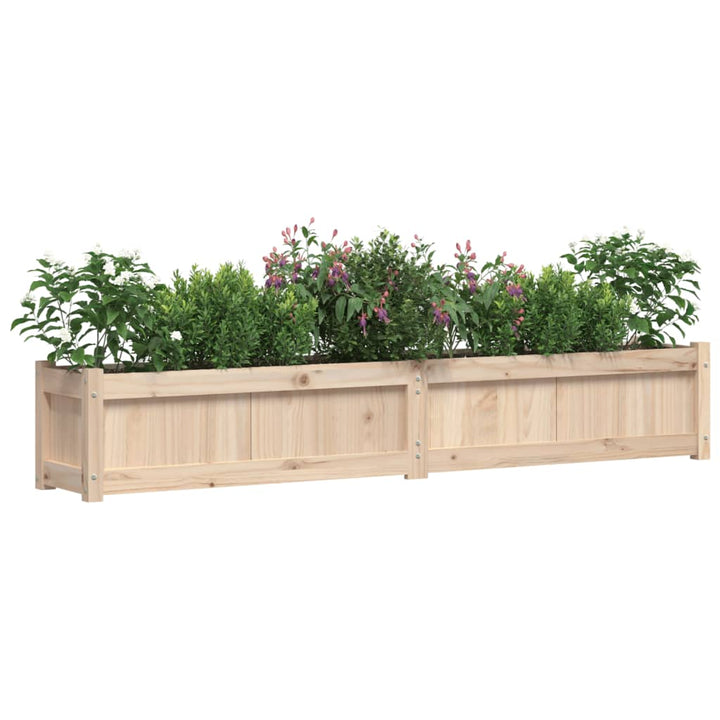 Plantenbak 180x31x31 cm massief groenhout