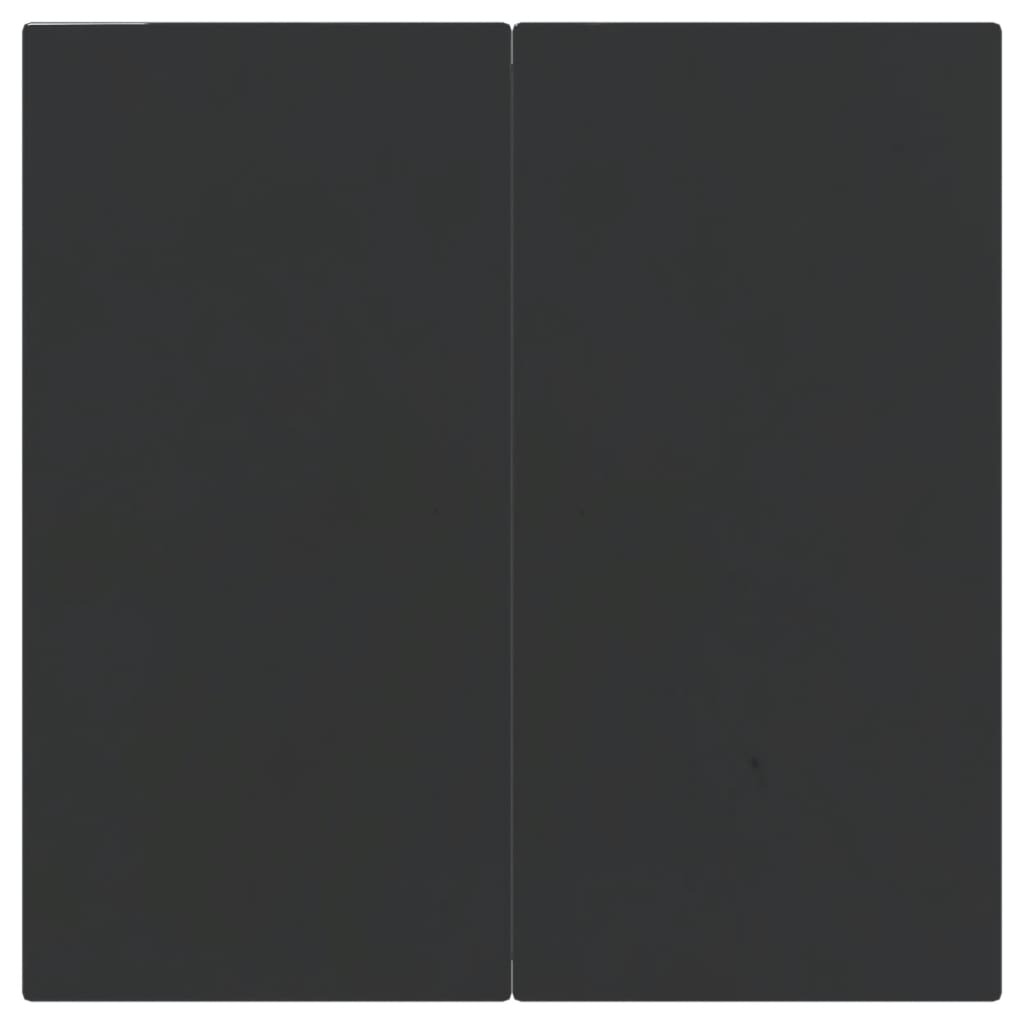 5-delige Tuinset poly rattan en staal grijs en zwart