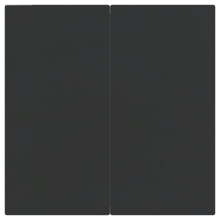 5-delige Tuinset poly rattan en staal grijs en zwart