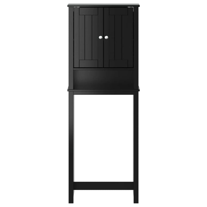 Toiletmeubel BERG 60x27x164,5 cm massief hout zwart