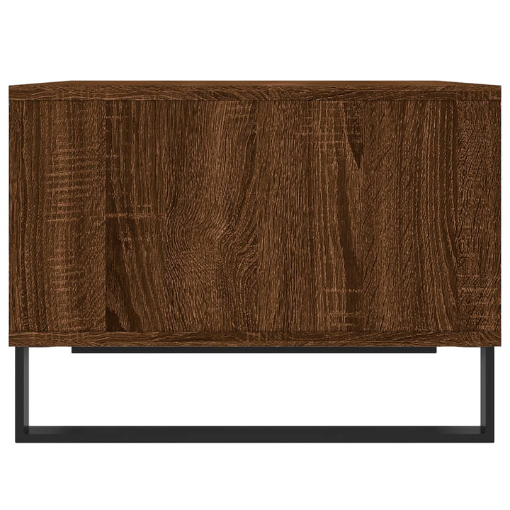 Salontafel 60x50x36,5 cm bewerkt hout bruin eikenkleur