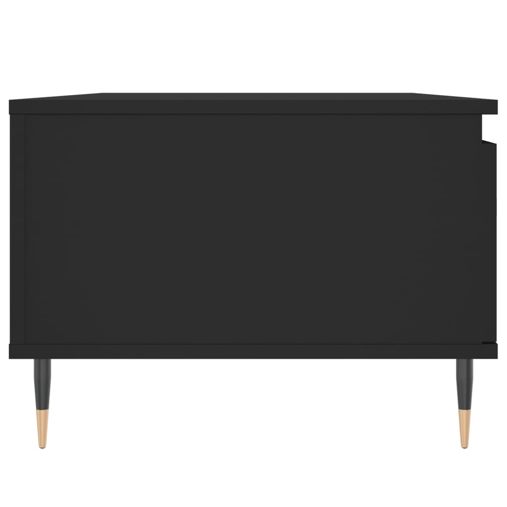 Salontafel 90x50x36,5 cm bewerkt hout zwart