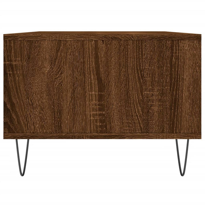 Salontafel 90x50x36,5 cm bewerkt hout bruin eikenkleur