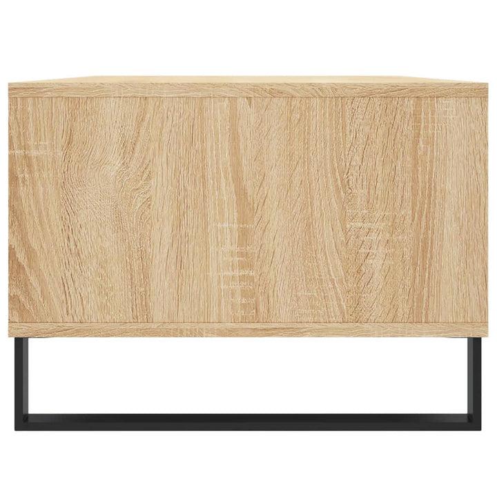 Salontafel 90x50x36,5 cm bewerkt hout sonoma eikenkleurig