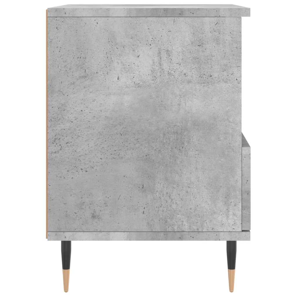 Nachtkastje 40x35x50 cm bewerkt hout betongrijs