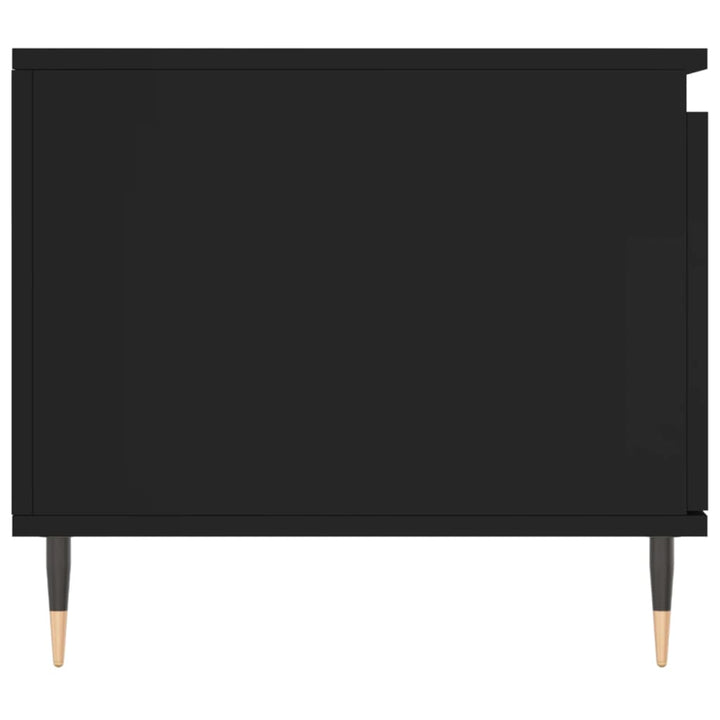 Salontafel 100x50x45 cm bewerkt hout zwart