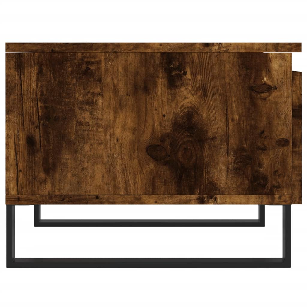 Salontafel 50x46x35 cm bewerkt hout gerookt eikenkleurig