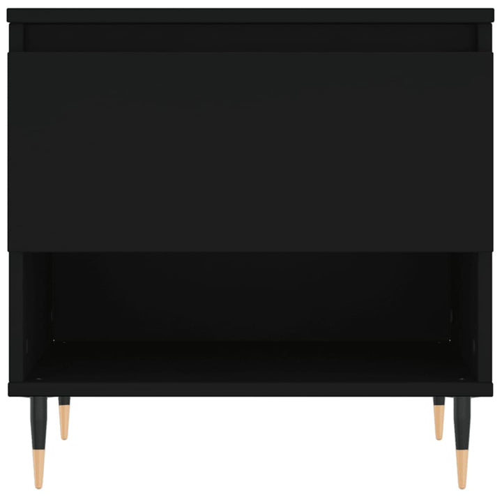 Salontafel 50x46x50 cm bewerkt hout zwart
