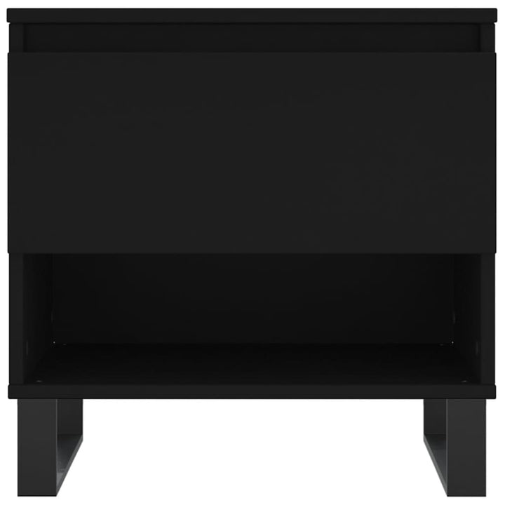 Salontafel 50x46x50 cm bewerkt hout zwart