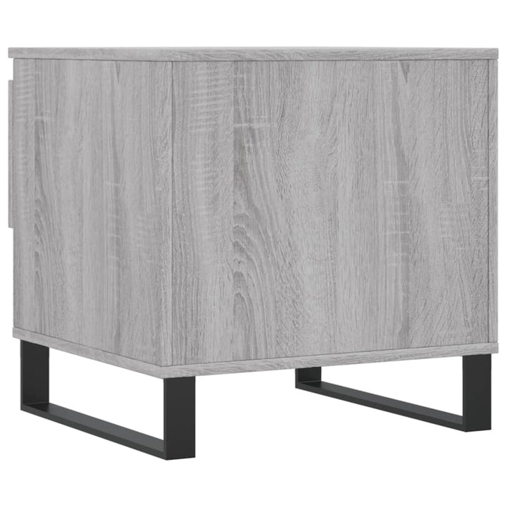 Salontafel 50x46x50 cm bewerkt hout grijs sonoma eikenkleurig
