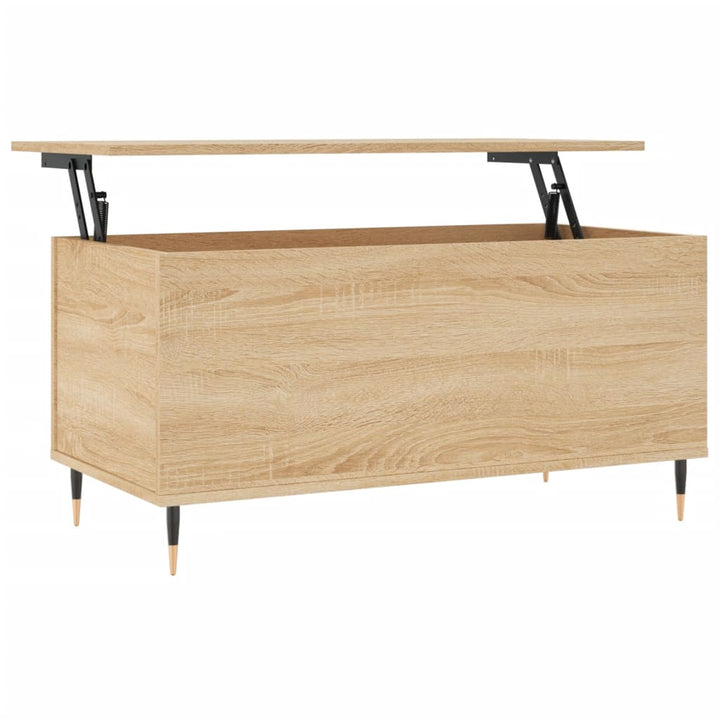 Salontafel 90x44,5x45 cm bewerkt hout sonoma eikenkleurig