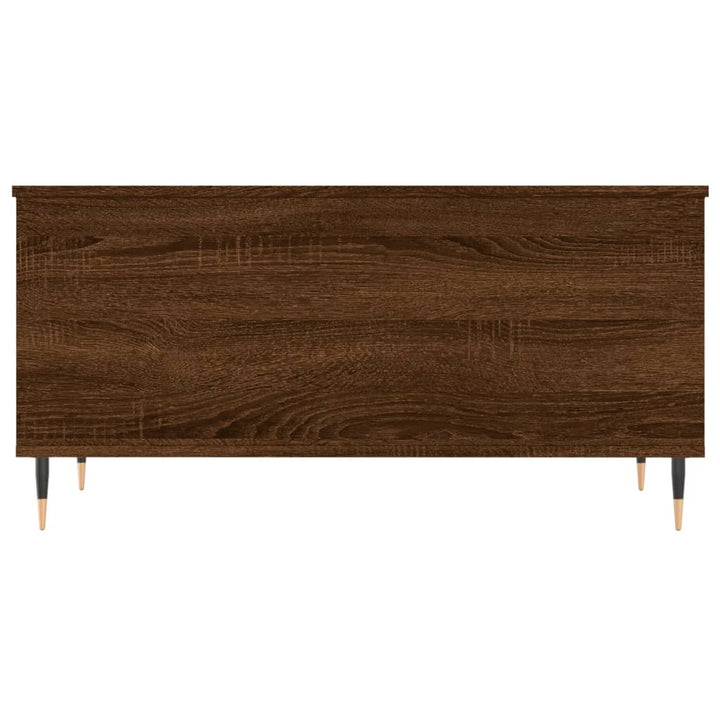 Salontafel 90x44,5x45 cm bewerkt hout bruin eikenkleur