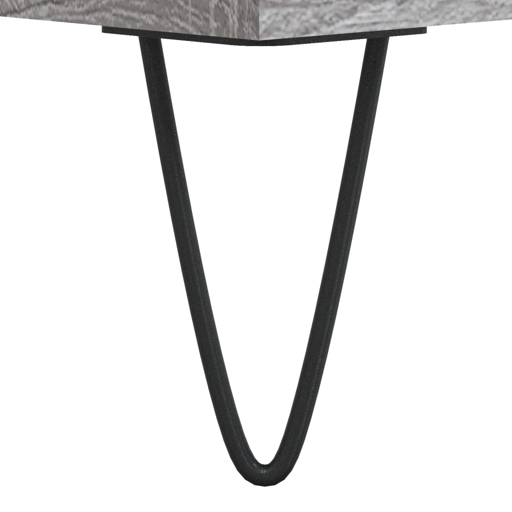 Salontafel 102x44,5x50 cm bewerkt hout grijs sonoma eikenkleur