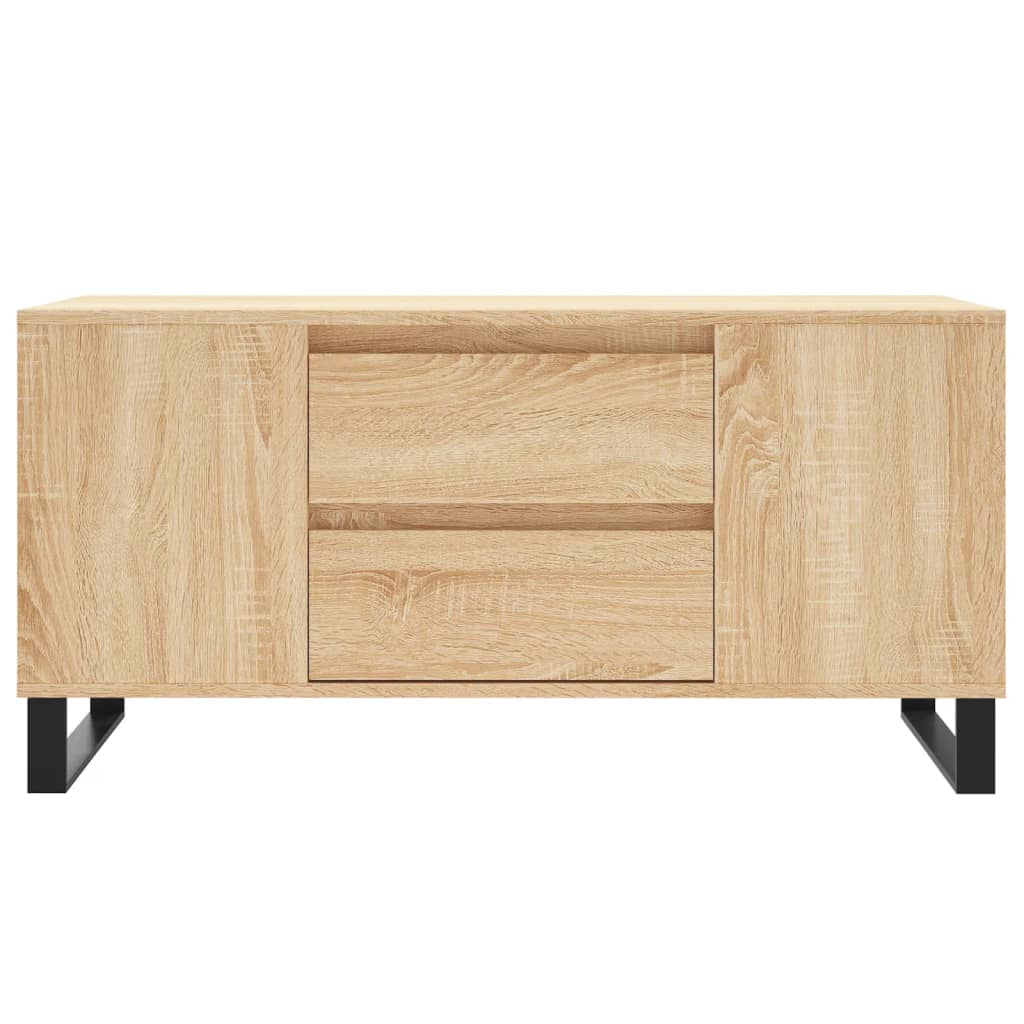 Salontafel 102x44,5x50 cm bewerkt hout sonoma eikenkleurig