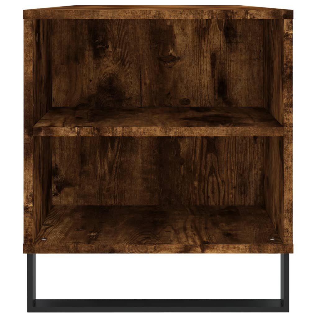 Salontafel 102x44,5x50 cm bewerkt hout gerookt eikenkleurig