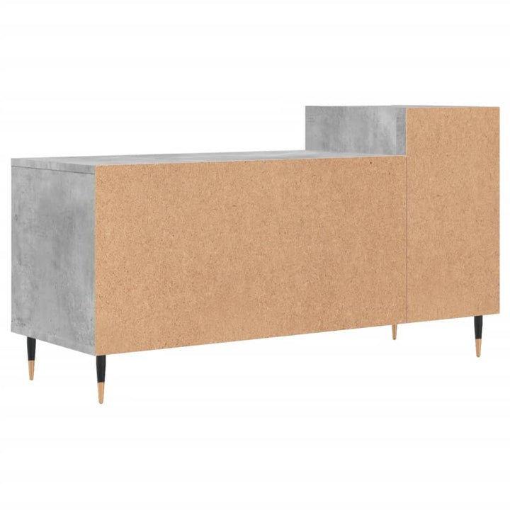 Tv-meubel 100x35x55 cm bewerkt hout betongrijs