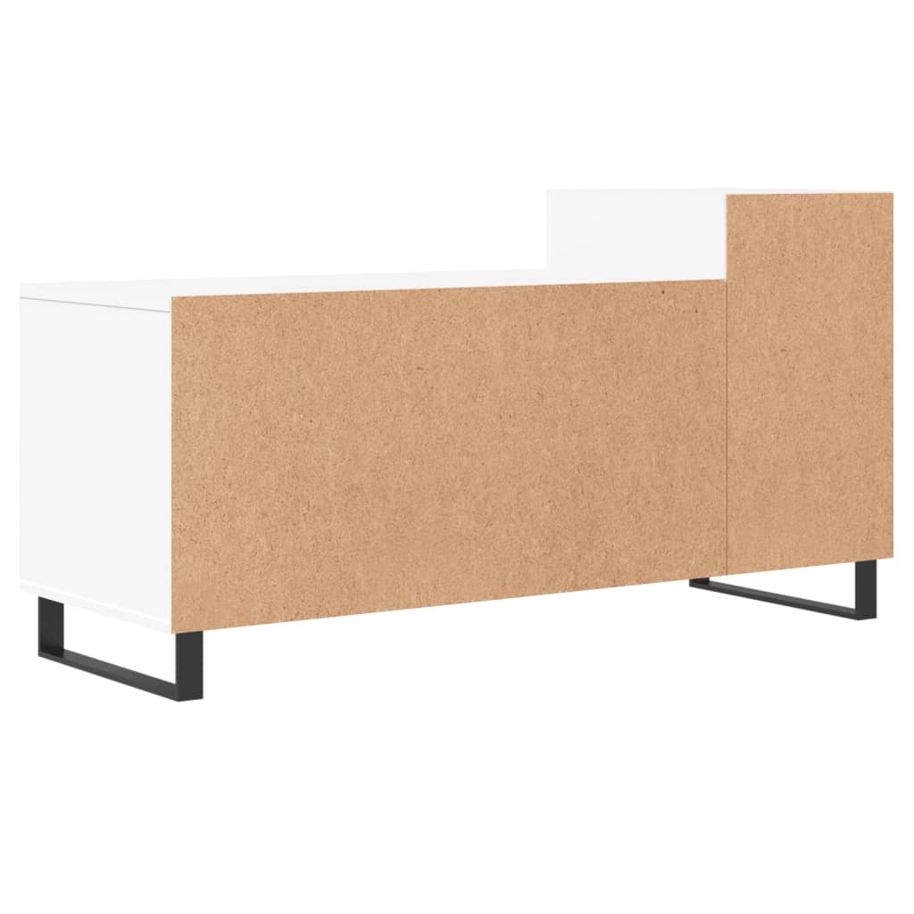 Tv-meubel 100x35x55 cm bewerkt hout wit
