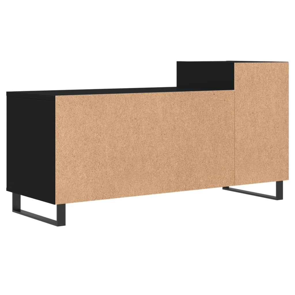 Tv-meubel 100x35x55 cm bewerkt hout zwart