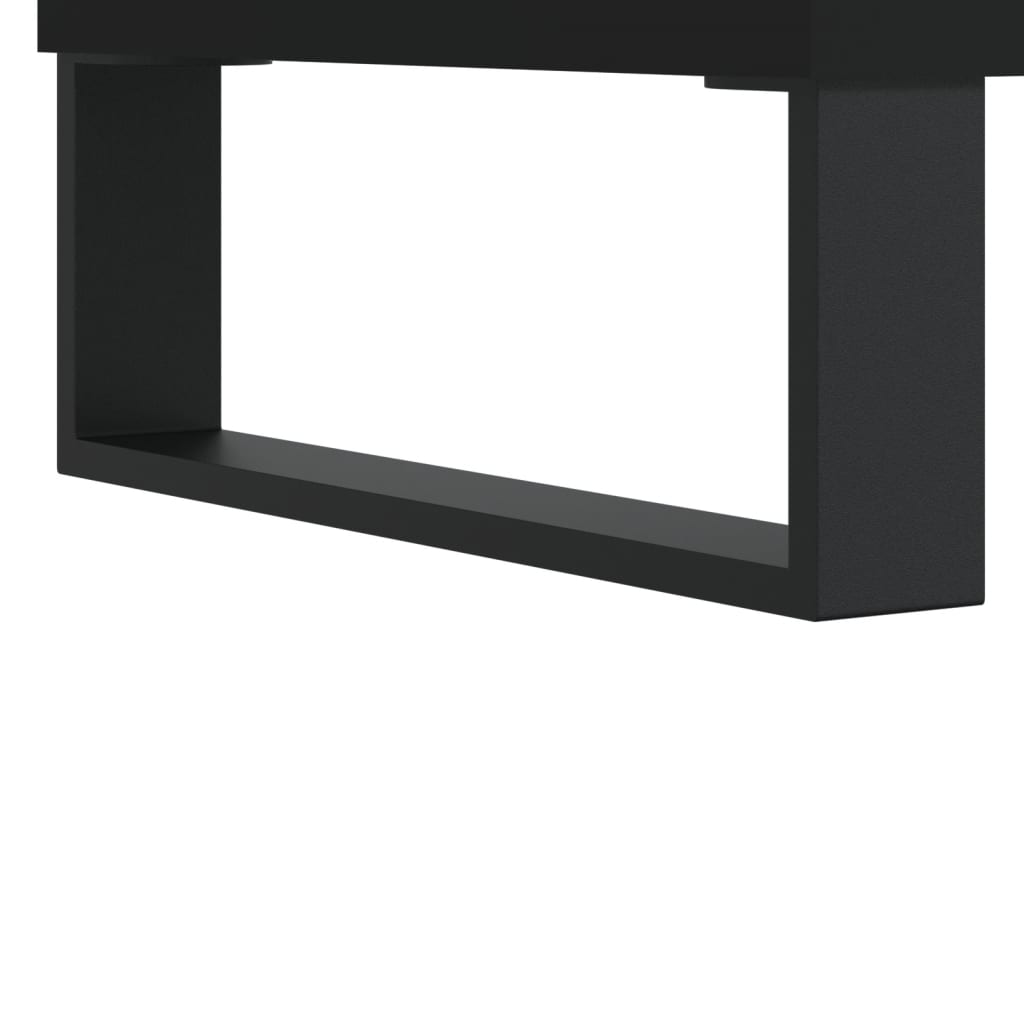 Tv-meubel 100x35x55 cm bewerkt hout zwart