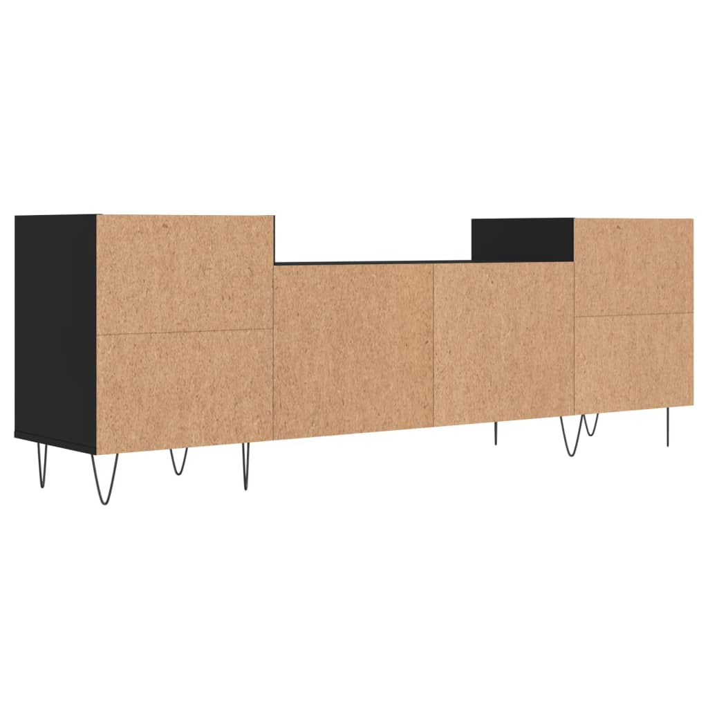 Tv-meubel 160x35x55 cm bewerkt hout zwart