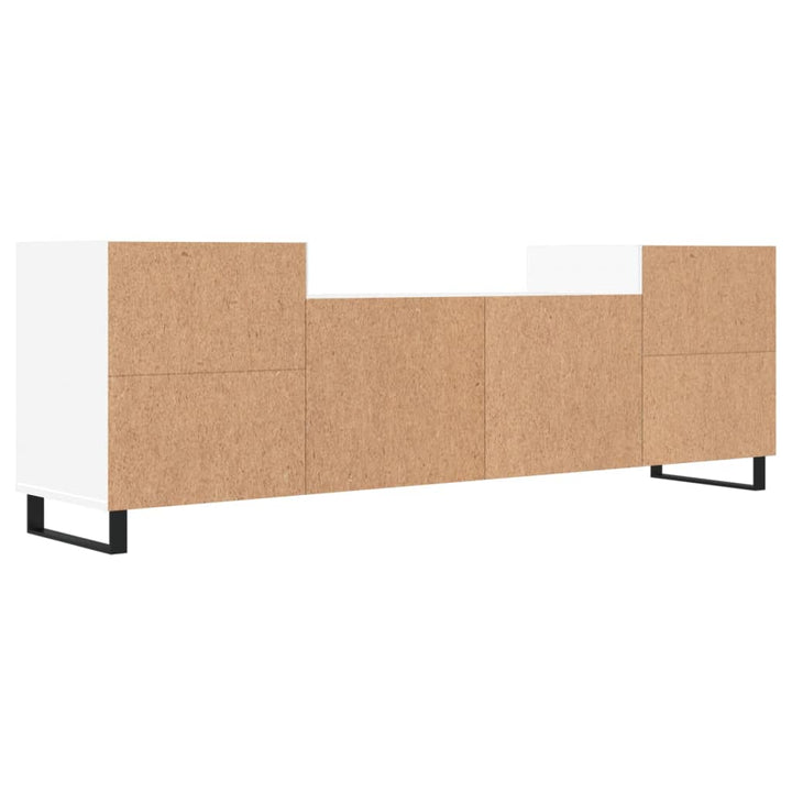 Tv-meubel 160x35x55 cm bewerkt hout wit