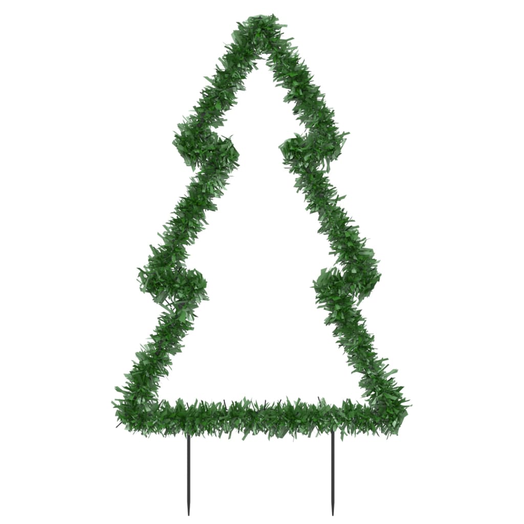 Kerstverlichting kerstboom met grondpinnen 80 LED's 60 cm