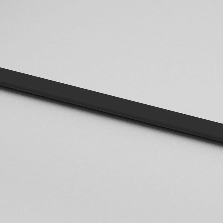 Schuifdeur 76x205 cm gehard glas en aluminium zwart