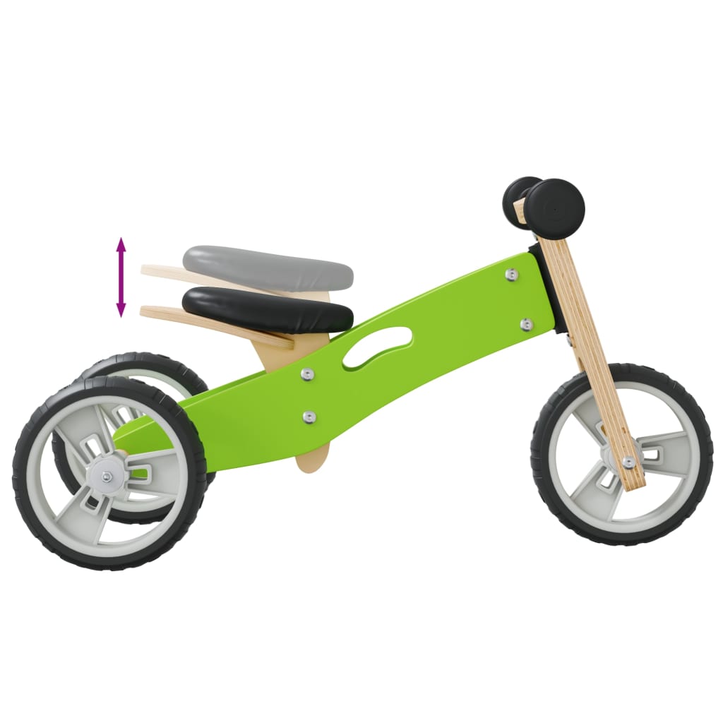 Loopfiets voor kinderen 2-in-1 groen